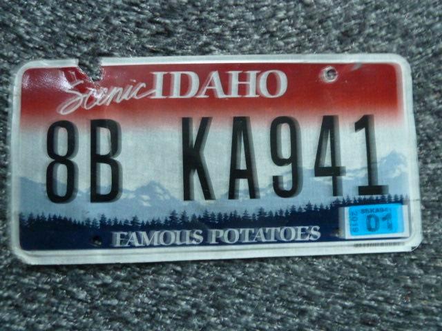 Kentekenplaat licenseplate Idaho 3 USA, Verzamelen, Automerken, Motoren en Formule 1, Gebruikt, Auto's, Verzenden