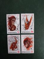 Wwf Indonesië 1291-1294 apen 1989 postfris mib15 eu, Ophalen of Verzenden, Dier of Natuur
