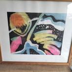 Gesigneerd Uniek schilderij op zijde - Els - 1998, Ophalen