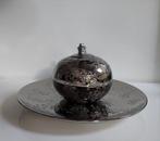 Olielamp met decoratieschaal, Ophalen, Overige materialen, Schaal, Rond