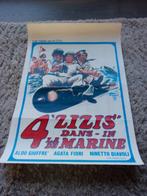 1974 FILM POSTER/4'ZIZIS DANS-IN la de MARINE/55X36,5CM, Ophalen, Zo goed als nieuw, A1 t/m A3, Film en Tv