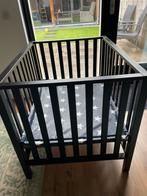 Twf babybox zwart 80x100, Kinderen en Baby's, Boxen, Rechthoekig, Zo goed als nieuw, In hoogte verstelbaar, Ophalen