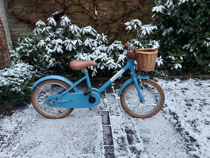 Veloretti kinderfiets blauw met zijwieltjes, Fietsen en Brommers, Fietsen | Kinderfietsjes, Gebruikt, Minder dan 16 inch, Zijwieltjes
