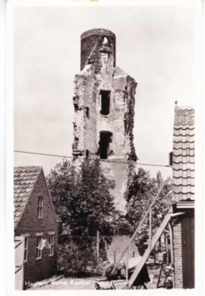 HAAFTEN,- Ruïne Kasteel,,Goudenstein''  14-10, Verzamelen, Ansichtkaarten | Nederland, Gelopen, Gelderland, 1940 tot 1960, Verzenden