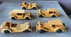 5x decoratief oldtimer auto van hout set, Ophalen of Verzenden