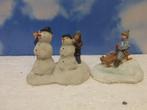 luville Children are having fun kerstdorp poppetjes figurine, Diversen, Kerst, Ophalen of Verzenden, Gebruikt