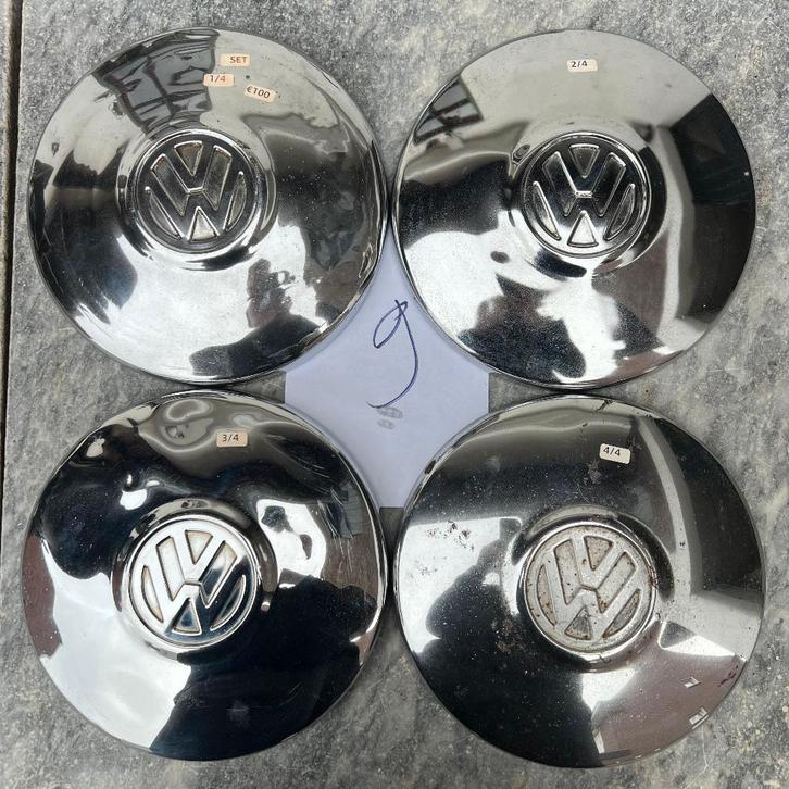 VW Chromen Wieldop 4x130 Kever Karmann Ghia 1968 en jonger, Auto diversen, Auto-accessoires, Gebruikt, Ophalen of Verzenden