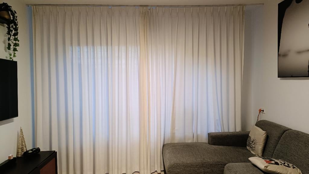 Curtains, Ophalen of Verzenden, Wit, 200 cm of meer, 200 cm of meer