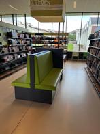 dubbele treinbank met displaytafel en displaystuk, Ophalen, Gebruikt