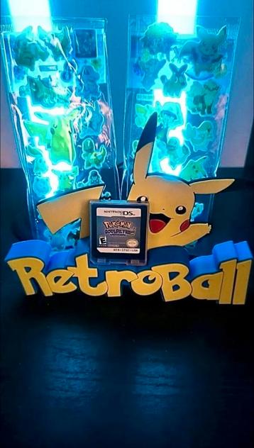 Pokémon SoulSilver spelcartridge + stickers – Retroball beschikbaar voor biedingen