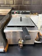 Elektrische dubbele Frituur 400V incl deksel en aftapkraan, 4 liter of meer, Ophalen, Gebruikt