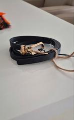 Elegante zwarte riem met gouden gesp, Kleding | Dames, Riemen en Ceinturen, Minder dan 3 cm, Tailleriem, Ophalen of Verzenden