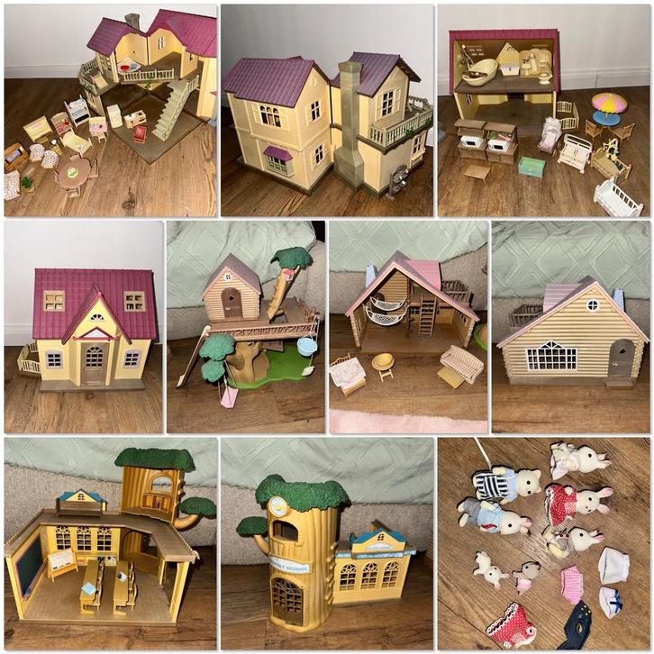 Complete Sylvanian Families Set, Kinderen en Baby's, Speelgoed | Poppenhuizen, Gebruikt, Poppenhuis, Ophalen of Verzenden