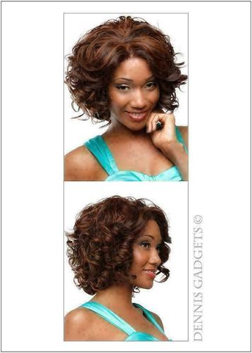 Dennis Gadgets: Fashion damespruik mixed brown nr. 89 beschikbaar voor biedingen