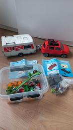 Playmobil caravan en gezinsauto 5434 5436, Complete set, Ophalen of Verzenden, Zo goed als nieuw