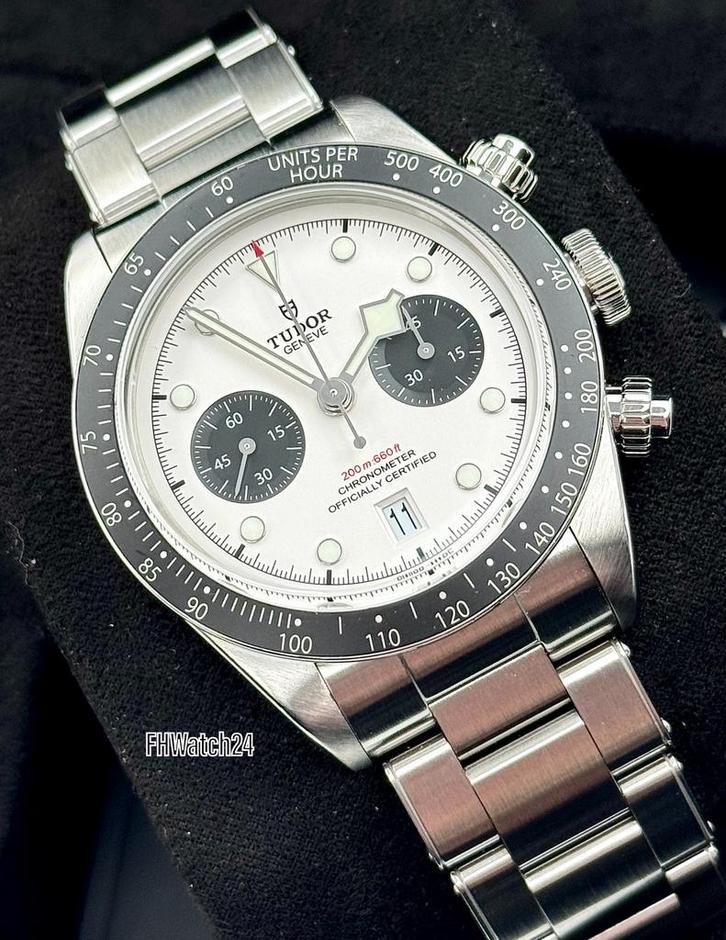 Tudor Black Bay Chronograph 79360N “ Panda “. Full set 2022., Sieraden, Tassen en Uiterlijk, Horloges | Heren, Gebruikt, Polshorloge