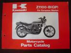 KAWASAKI Z1100 B 1981 parts catalogue GPz 1100, Motoren, Handleidingen en Instructieboekjes, Kawasaki