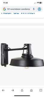 Stoere Grijze Wandlamp - Nieuw in Doos!, Huis en Inrichting, Lampen | Wandlampen, Ophalen of Verzenden, Nieuw, Metaal