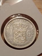 Mooie gulden 1916, 1 gulden, Zilver, Ophalen of Verzenden, Koningin Wilhelmina