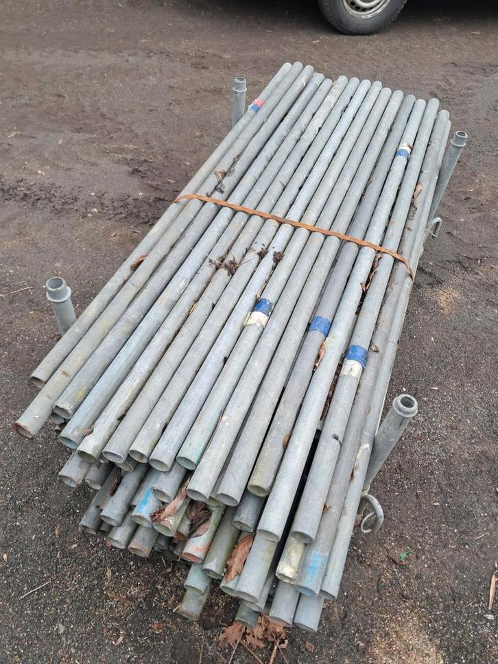 Steiger buis korteling steigerbuizen, Doe-het-zelf en Verbouw, Steigers, Overige typen, 5 meter of hoger, Ophalen