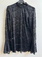 MADE IN ITALY zwarte kanten top mt TU, Made in Italy, Made in Italy, -, Verzenden