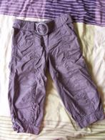 Stoere legergroene kuitbroek met stoffen riem,grote gesp,146, Ophalen of Verzenden, Gebruikt, Meisje, Broek