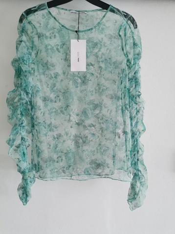ZARA blouse met geplooide mouwen mt. M beschikbaar voor biedingen