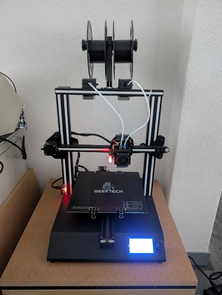 Geeetech A20M, multicolor/material 3D-printer, Computers en Software, 3D Printers, Zo goed als nieuw, Ophalen