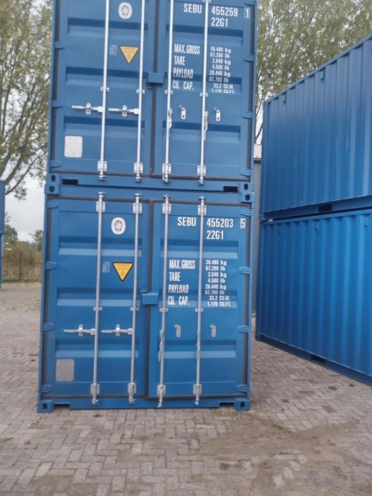 Opslagcontainers 20 en 40 ft nieuw en gebruikt  v.a. 1250,-, Doe-het-zelf en Verbouw, Kratten en Dozen, Nieuw, Bak of Kist, 100 cm of meer