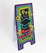 Waarschuwingsbord neon - geslaagd te koop, Hobby en Vrije tijd, Feestartikelen, Versiering, I, Ophalen of Verzenden, A