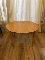 Ronde uitschuifbare eettafel, Huis en Inrichting, Tafels | Eettafels, Ophalen, Gebruikt, Vijf personen of meer, 100 tot 150 cm