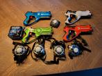 light battle lasergame 4 Guns, 4 targetvesten, 1 target, Ophalen, Zo goed als nieuw