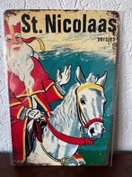 Metaal Wand Bord Poster Schilderij Sinterklaas Sint Kerst, Ophalen of Verzenden, Nieuw