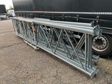 Euro Pallet Stelling - Gegalvaniseerd - 7 Staanders, 18 Ligg beschikbaar voor biedingen