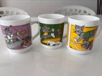 Drie vintage mokken/bekers Tom en Jerry!, Verzenden, Gebruikt, Gebruiksvoorwerp