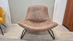 Prachtige african leder industriële design fauteuil, Huis en Inrichting, Fauteuils, Industriël design, 75 tot 100 cm, Ophalen of Verzenden