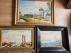 3 schilderijen uit Ned. Indië. Olieverf op doek voor 1940, Antiek en Kunst, Kunst | Schilderijen | Klassiek, Verzenden