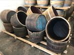Bloembak waterbak van EIKEN Wijn / Whisky vaten, Tuin en Terras, Ophalen, Minder dan 60 cm, Rond, Zo goed als nieuw