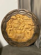 Decoratief houten plateau uit de jaren 80, Antiek en Kunst, Ophalen of Verzenden