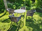 tuin set, Tuin en Terras, Tuinsets en Loungesets, Ophalen, 4 zitplaatsen, Kunststof, Gebruikt