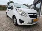 ✅ Chevrolet Spark 1.0 LS 2010 Wit super zuinig, Voorwielaandrijving, 839 kg, Stof, 4 cilinders