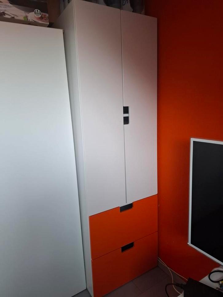 Stuva Kast Wit met Oranje Lades, Huis en Inrichting, Kasten | Kledingkasten, 150 tot 200 cm, 50 tot 100 cm, 50 tot 75 cm, Met lade(s)