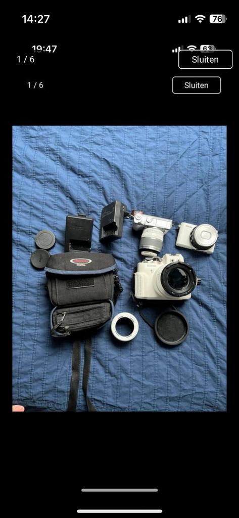 2 Nikon 1 camerabody’s met onderwaterhuis en tas, Audio, Tv en Foto, Videocamera's Analoog, Ophalen of Verzenden