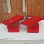 Kist archiefkist archiefdoos met deksel rood SET PRIJS, Huis en Inrichting, Overige materialen, Minder dan 50 cm, Gebruikt, Minder dan 50 cm