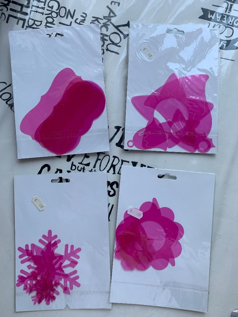 Designer Shapes 4x NIEUW Creatief met kaarten NIEUW, Ophalen of Verzenden, Nieuw, Fantasie, Pons of Mal