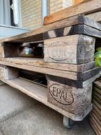 Pallet Lounge Set op Wieltjes - Verhuis Sale!, Tuin en Terras, Ophalen, Gebruikt, Hout