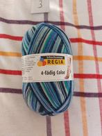 1 bol sokkenwol regia blauw, Hobby en Vrije tijd, Breien en Haken, Ophalen of Verzenden, Nieuw, Breien of Haken, Wol of Garen