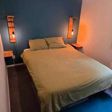 Rustiek Pallet Bed met Lades & Optioneel Matras beschikbaar voor biedingen