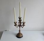Kandelaar, antieke voor 4 kaarsen, koper E, Antiek en Kunst, Antiek | Koper en Brons, Ophalen of Verzenden, Koper