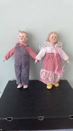 Stel  karakterpoppen.  Bisque 30 cm € 15.- per stel, Verzamelen, Poppen, Ophalen of Verzenden, Zo goed als nieuw, Pop